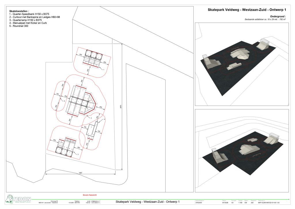 Ontwerp 1 - Skatepark Veldweg