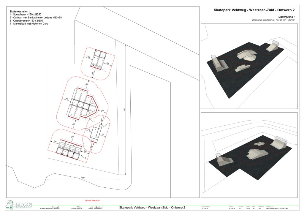 Ontwerp 2 - Skatepark Veldweg